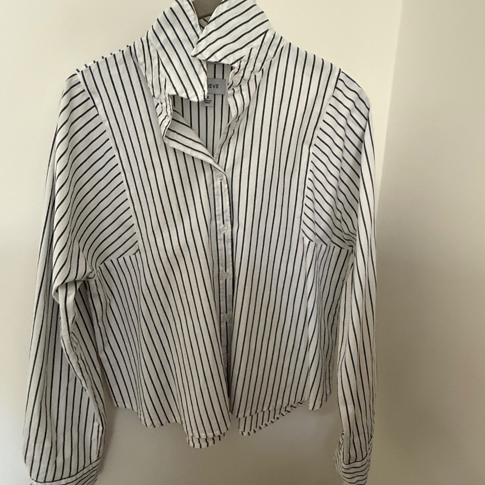 Evereve Striped Oxford shirt